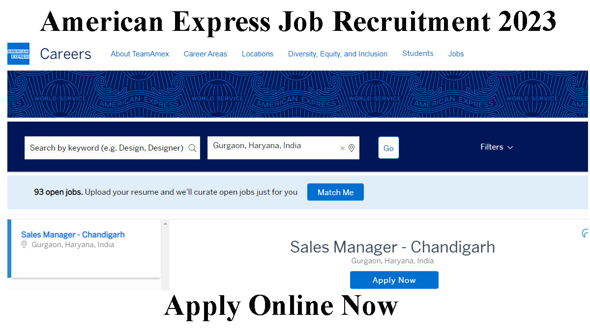 American Express Job Recruitment