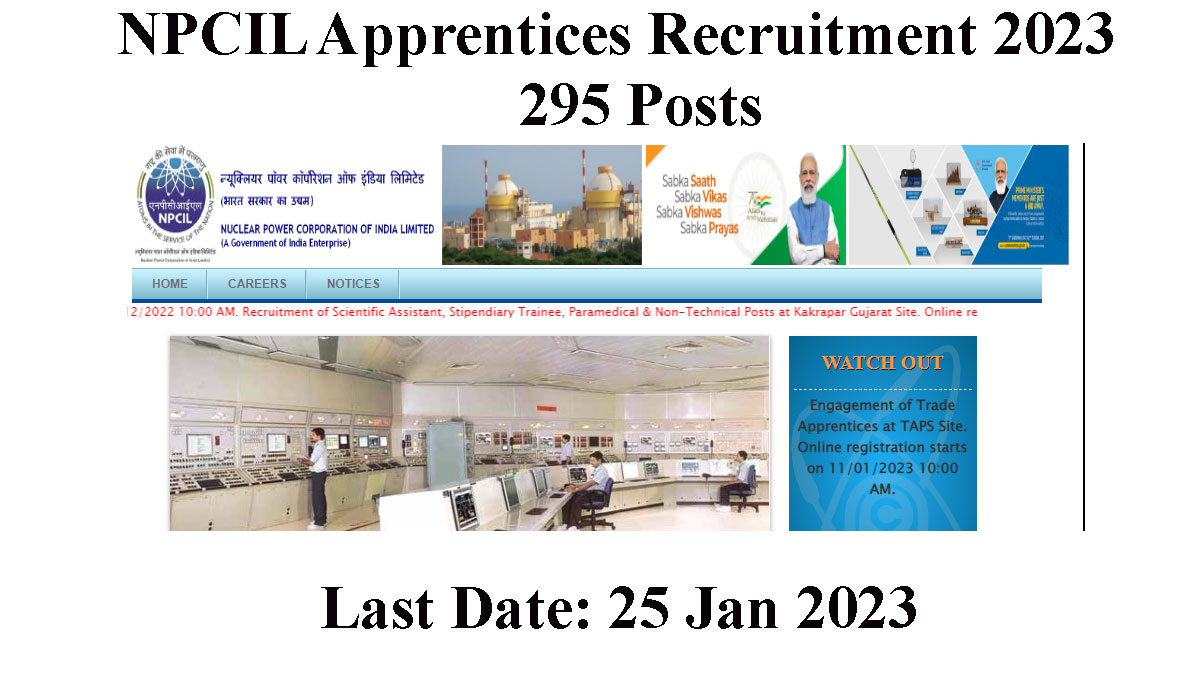 NPCIL Apprentices Recruitment Notification 2023