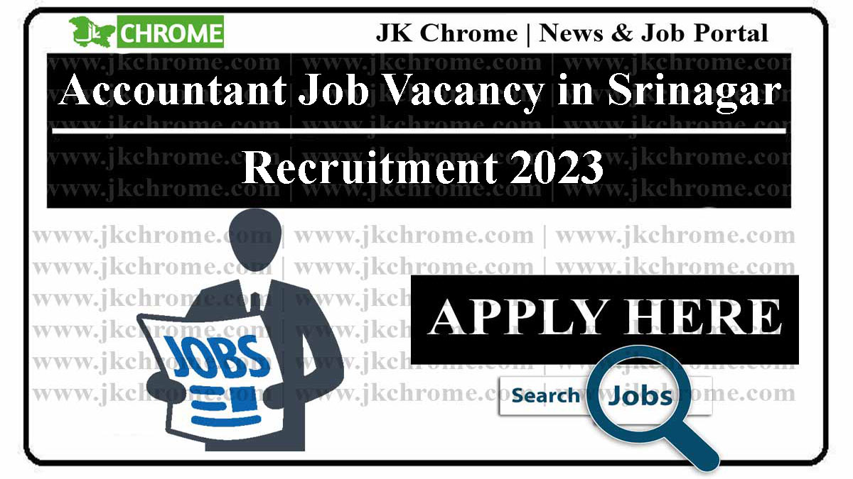 Accountant Job Vacancy in Srinagar | details here