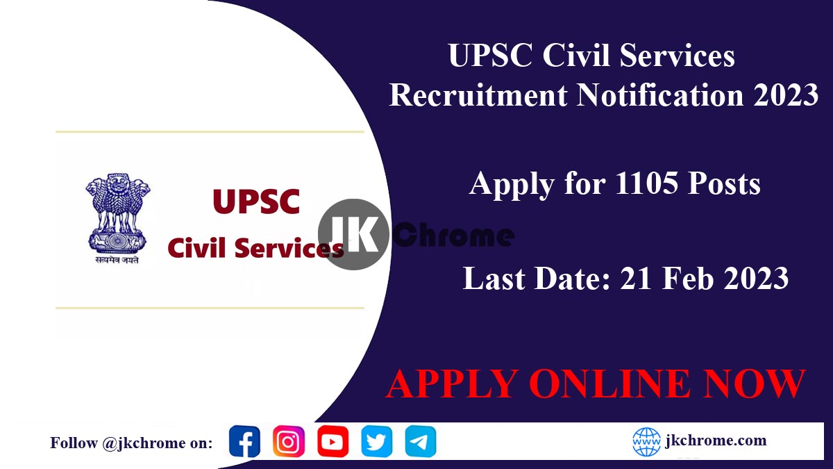 UPSC Civil Services Recruitment Notification 2023