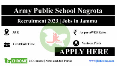 Headmaster Job Vacancy in Army Public School Nagrota