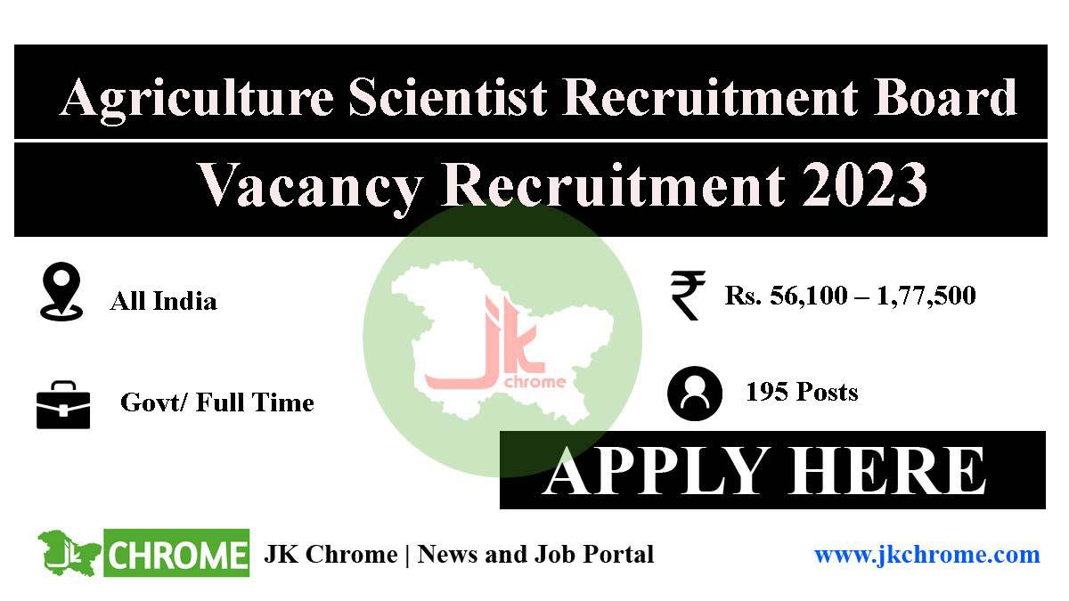 195 Posts | Agriculture Scientist Recruitment Board (ASRB) Job Vacancies 2023