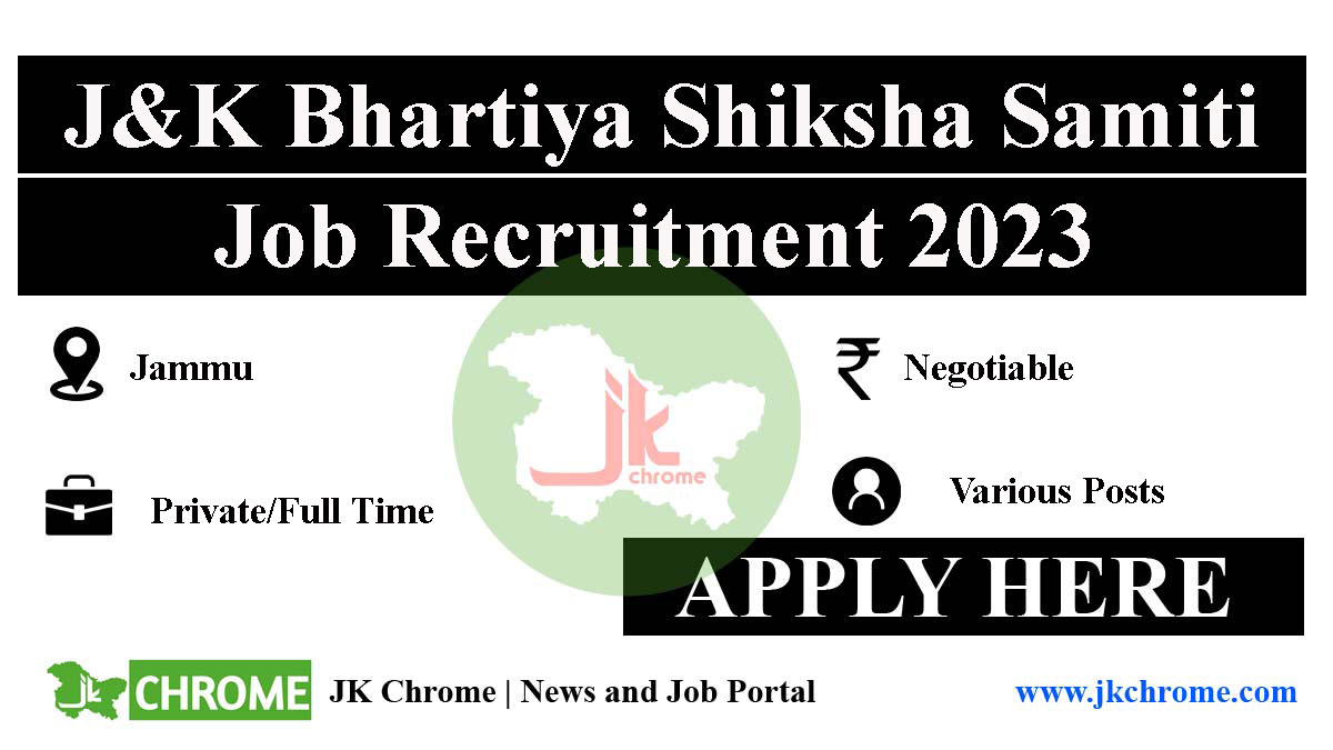 JK Bhartiya Shiksha Samiti Jobs Recruitment 2023