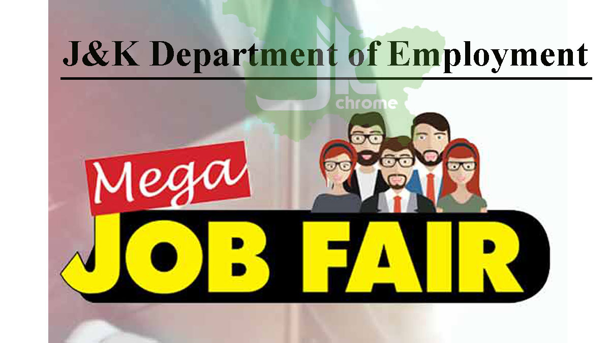 Mega Job Fair on March 20 organized by JK Department of Employment