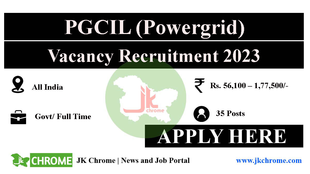 Powergrid Recruitment 2023 of HR Trainees through UGC NET