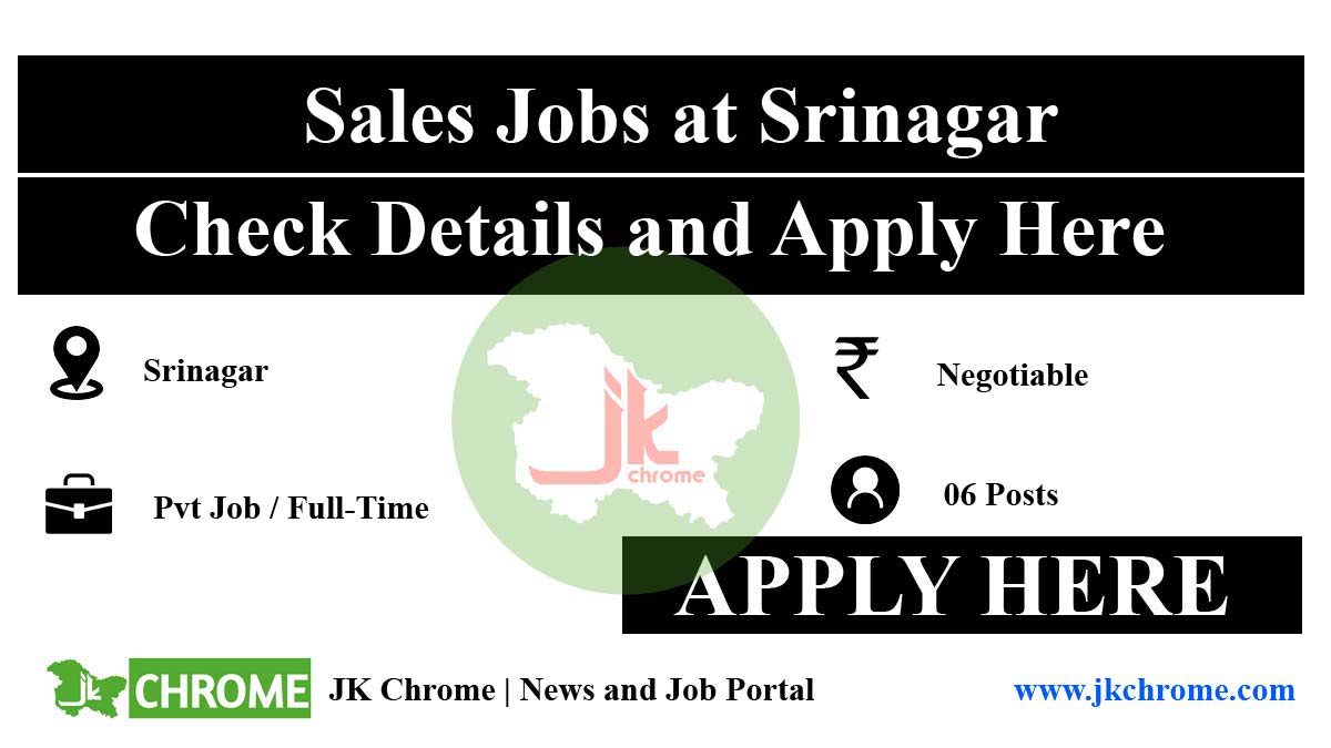 Sales Jobs at Srinagar | Check Details