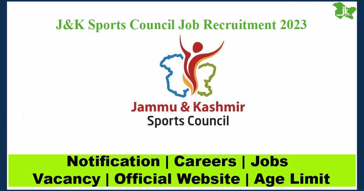 J&K Sports Council Job Recruitment 2023