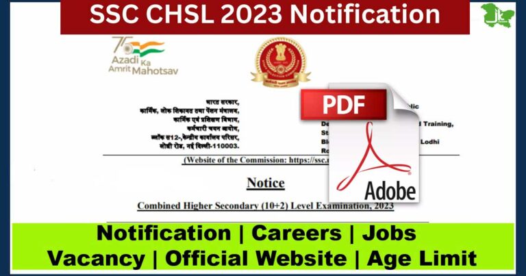 SSC CHSL 2023 Notification Out for 1600 Posts for 12th pass