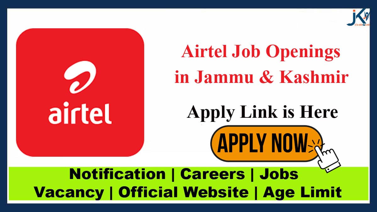 Airtel RTM Jobs 2023 in Jammu & Kashmir