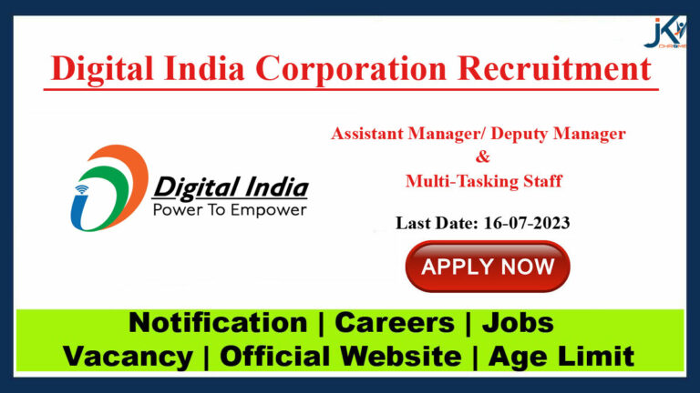 Digital India Corporation Recruitment 2023 for Manager & MTS Posts