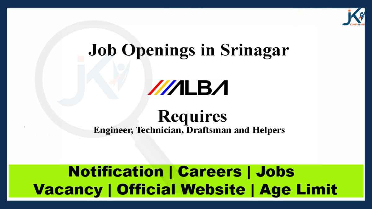 ALBA Job Vacancies in Srinagar