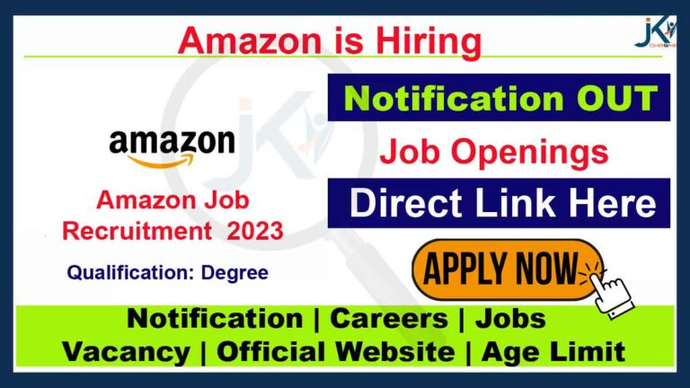 Amazon Job Vacancy 2023, Apply Online
