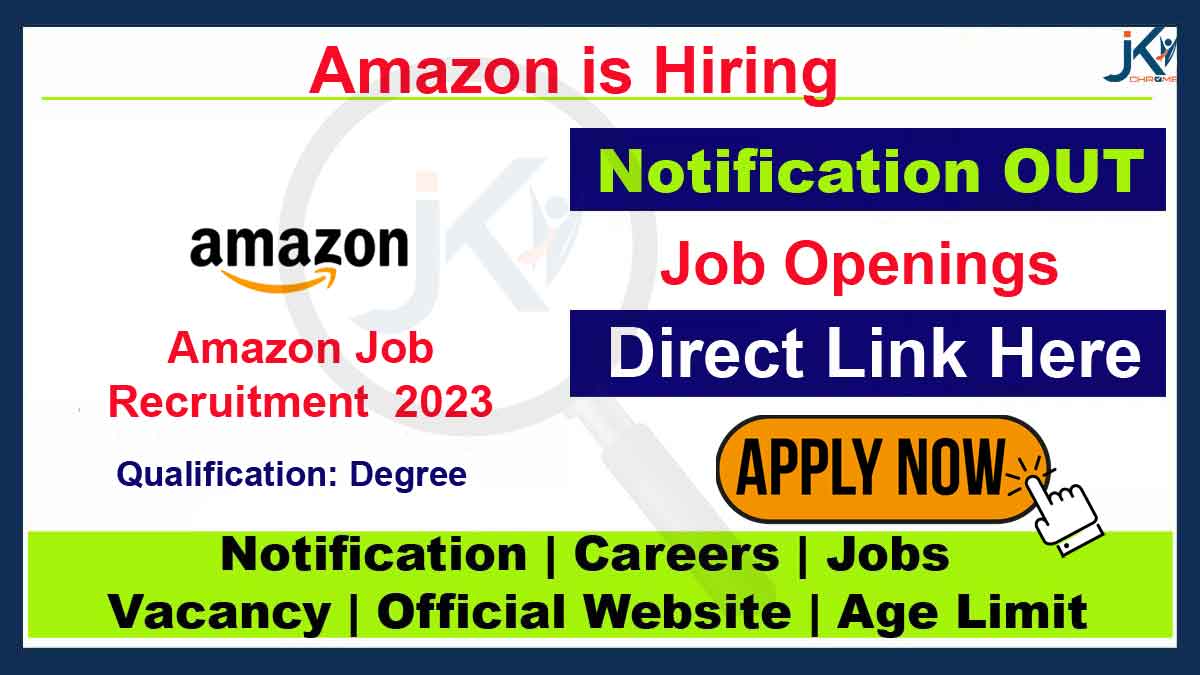 Amazon Job Vacancy 2023, Apply Online