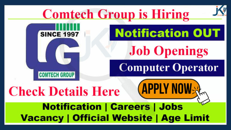 Comtech Job Vacancy 2023, Hiring Computer Operator