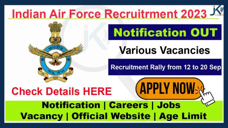 IAF Airmen Recruitment 2023, Download Rally Schedule, Eligibility and More