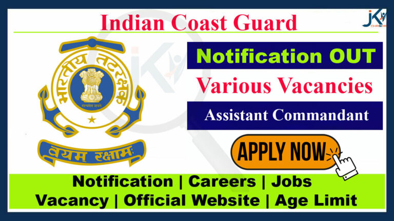 Indian Coast Guard Recruitment, 46 Assistant Commandant posts