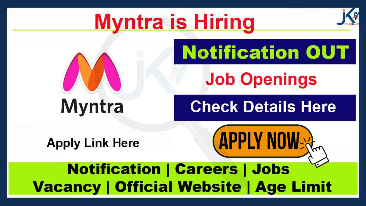 Myntra Associate HR Job Vacancy 2023