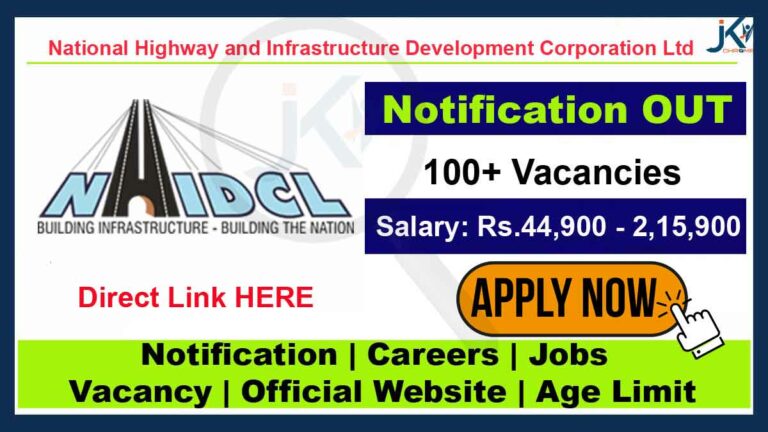 NHIDCL Recruitment 2023 for 107 Vacancies