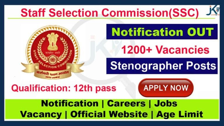 SSC Stenographer Recruitment 2023, Apply Online for 1207 Posts