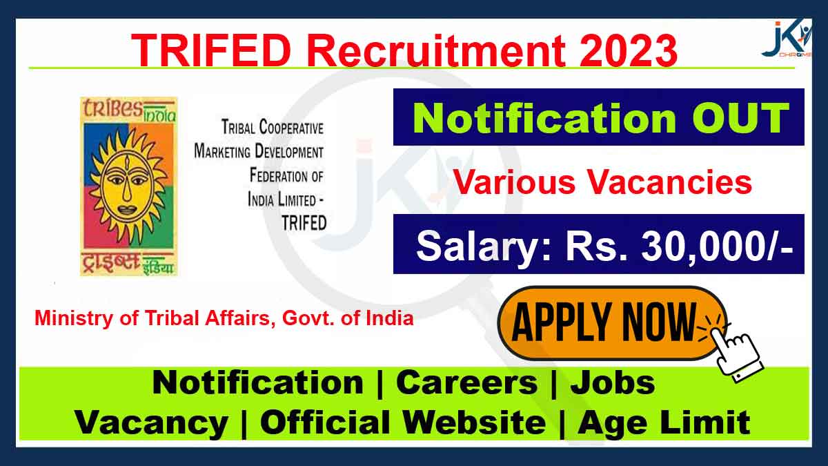 TRIFED Recruitment 2023, Hiring Interns and Program Associates