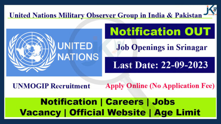 UNMOIGP Srinagar Job Vacancy Recruitment 2023