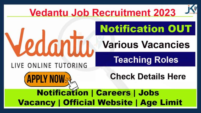 Vedantu Job Vacancies 2023 for Teacher roles