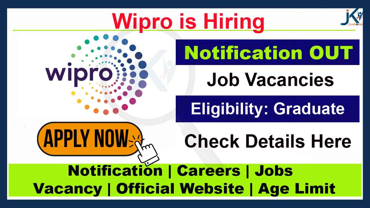 Wipro Job Vacancy, Apply Online