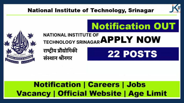 NIT Srinagar Non-Teaching Staff (Group B) Posts | Apply Online Here