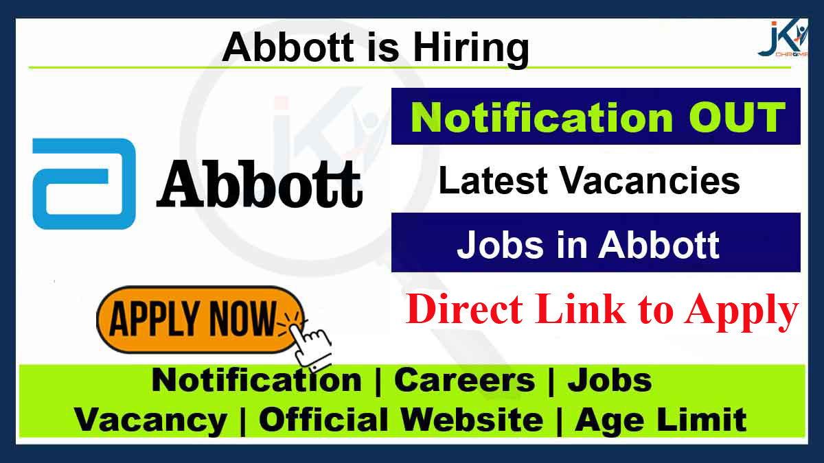 Abbott Job Vacancy, Apply Online
