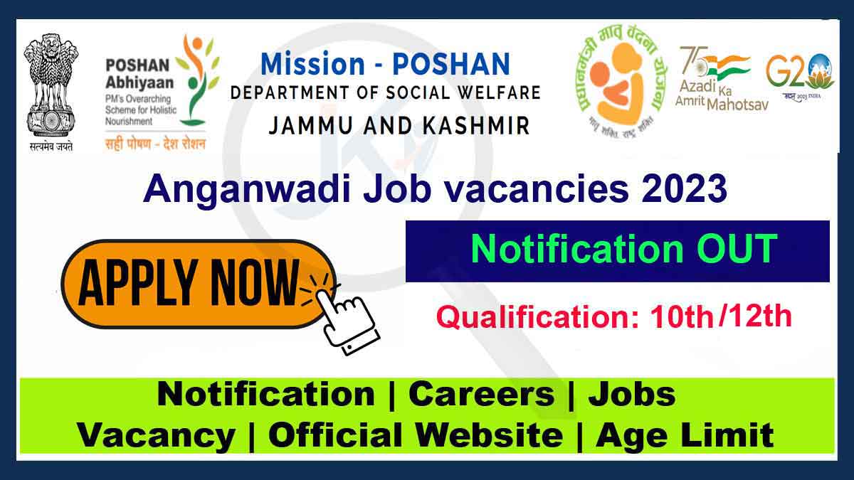 Anganwadi Job vacancies 2023 in Kishtwar