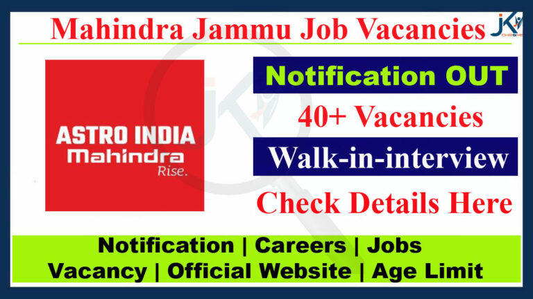 Astro India Job Vacancy in Jammu, 40+ Vacancies