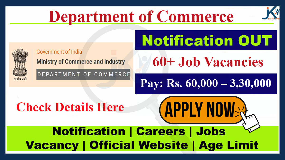 Department of Commerce Job Vacancy Recruitment 2023