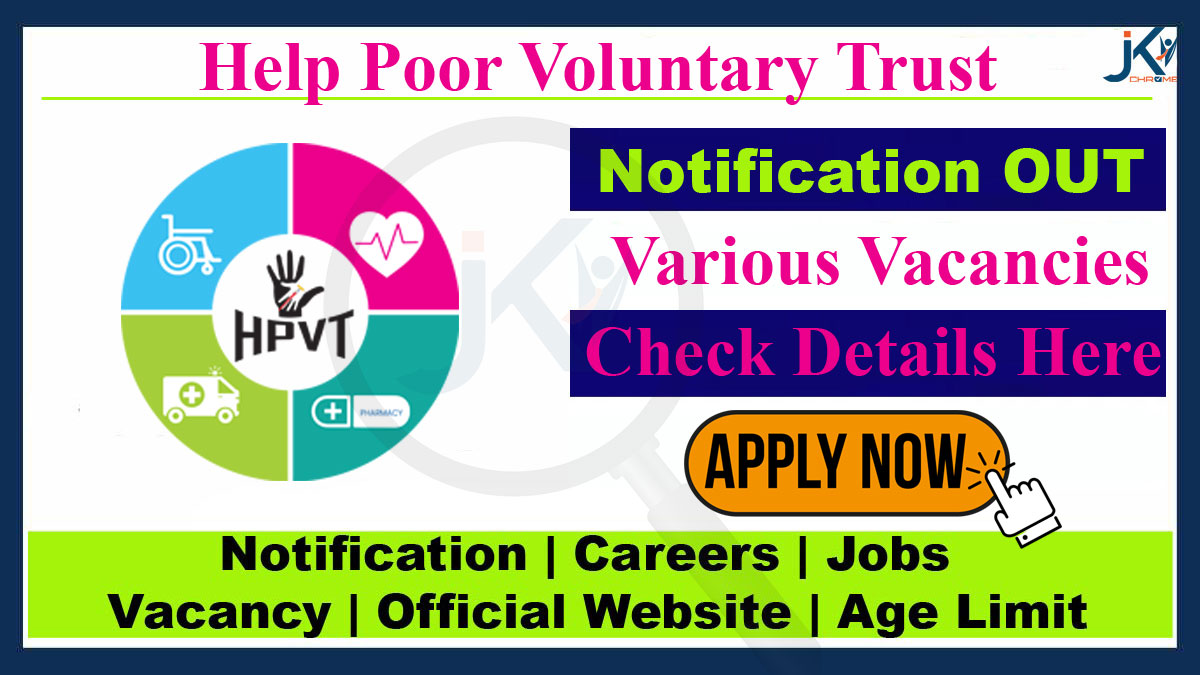 VHelp Poor Voluntary Trust Srinagar Jobs Vacancy