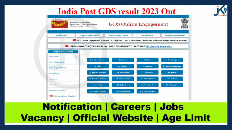 India Post GDS result 2023 Out on indiapostgdsonline.gov.in, PDF download link