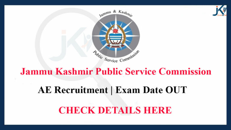 JKPSC AE(Civil) Exam Date Out, Details Here