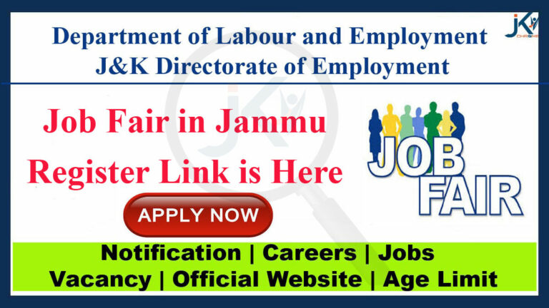 Job Fair in Jammu, Register Link Here