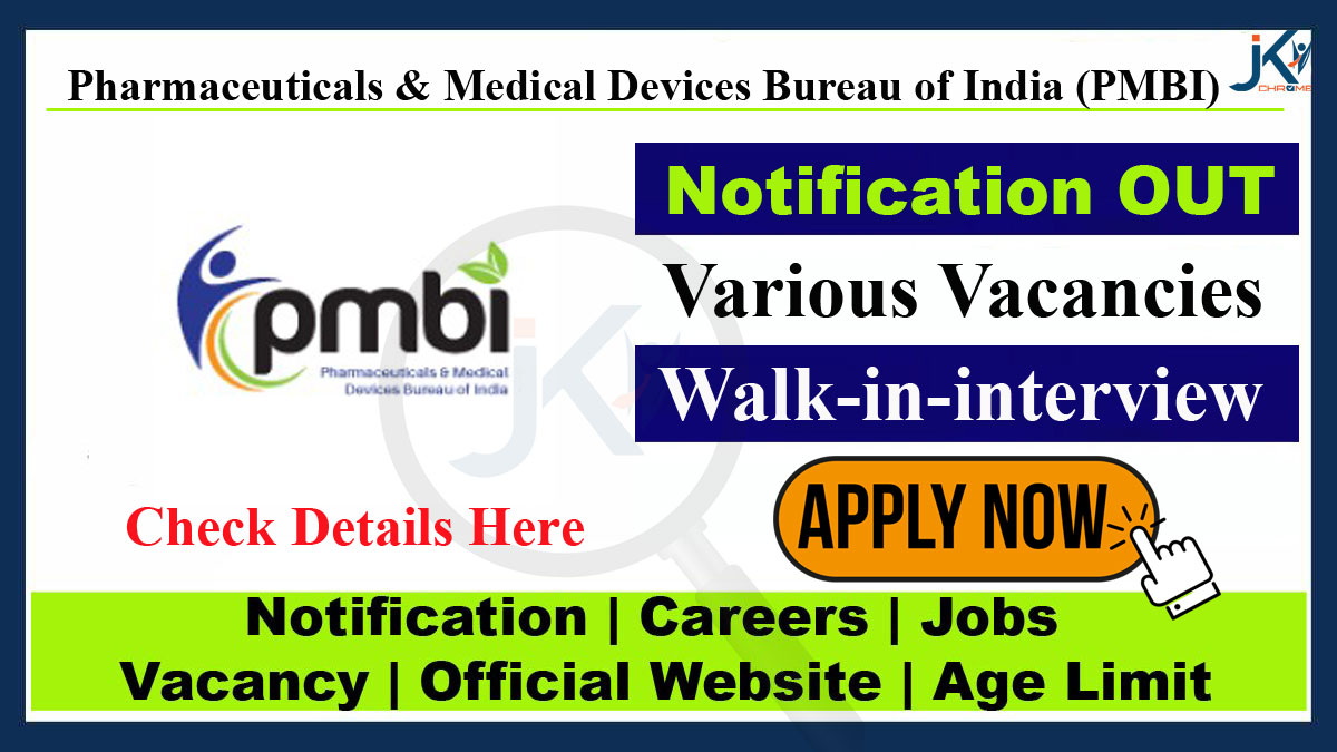 PMBI Recruitment Notfication 2023 for Executive and Manager Posts, Walk-in-Interview