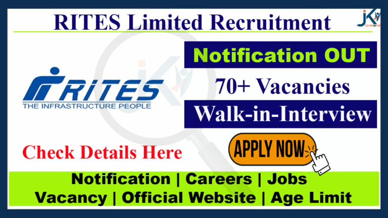 RITES Ltd Recruitment 2023, Walk-in-interview