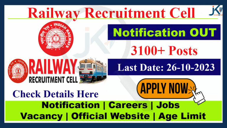 Indian Railways Recruitment 2023 for 3115 Vacancies, Check Details Here