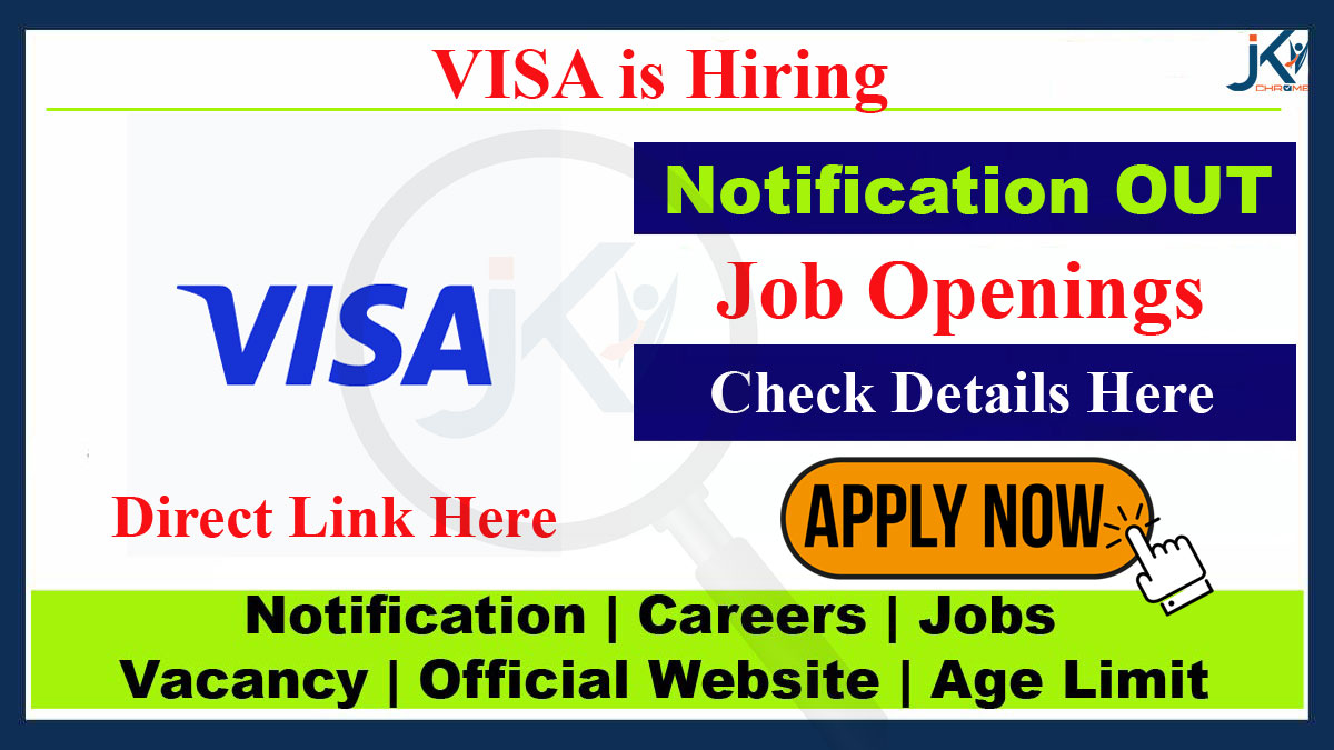VISA Job Vacancy, Apply Online