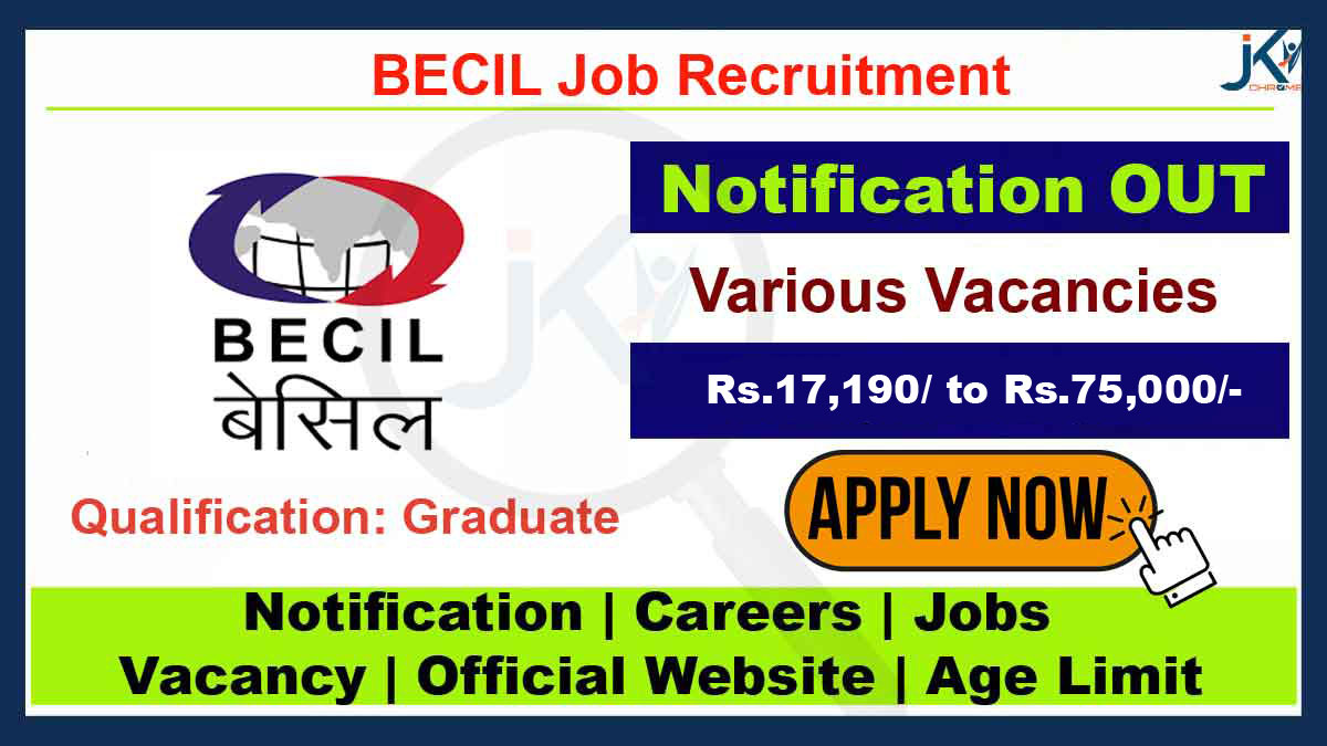 BECIL Staff Nurse, MTS, MO Jobs Notification 2023 for 129 Posts | Online Form