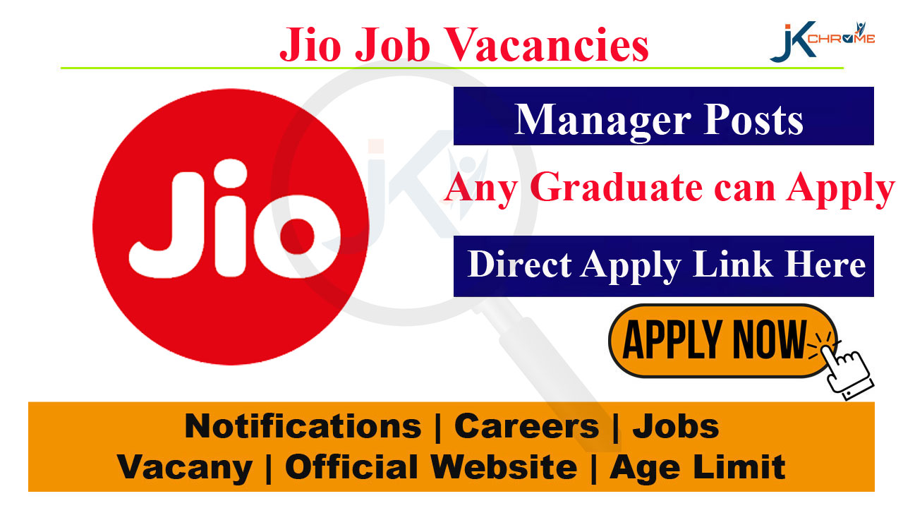 Jio Hiring Jio Point Manager in J&K, Any Graduate can Apply, Check Details Here
