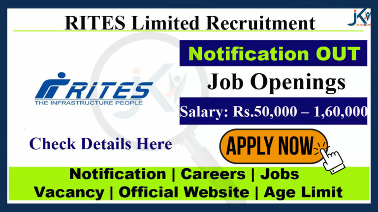 RITES Assistant Manager Recruitment 2023, Apply Online