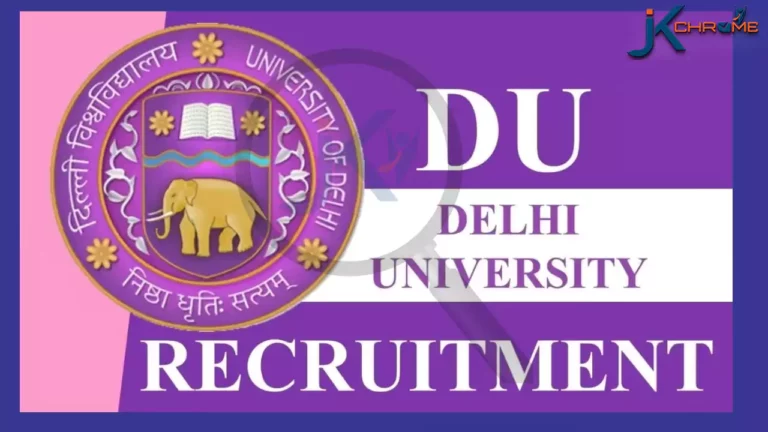 Delhi University Faculty Recruitment 2023