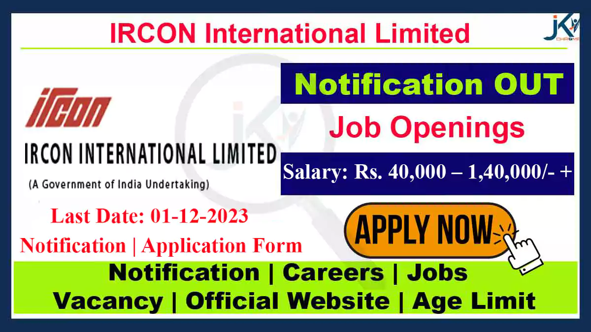 IRCON Recruitment 2023 for Assistant Manager/Library post
