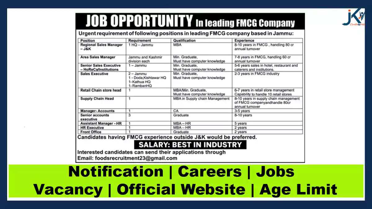 Job Vacancies in Jammu