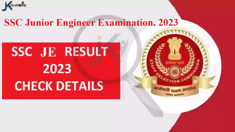 SSC JE Result 2023, Junior Engineer Paper 1 Cut Off, Merit List