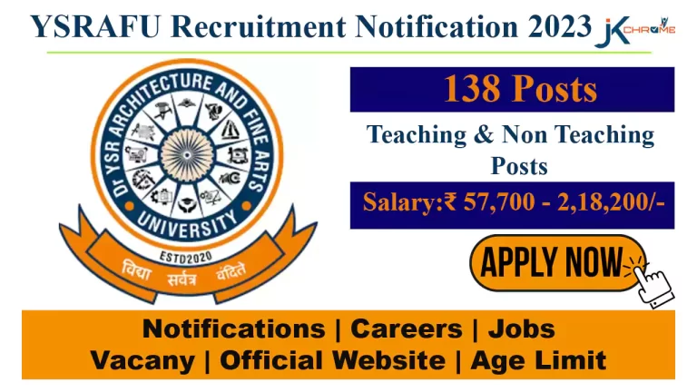 YSRAFU Recruitment Notification 2023