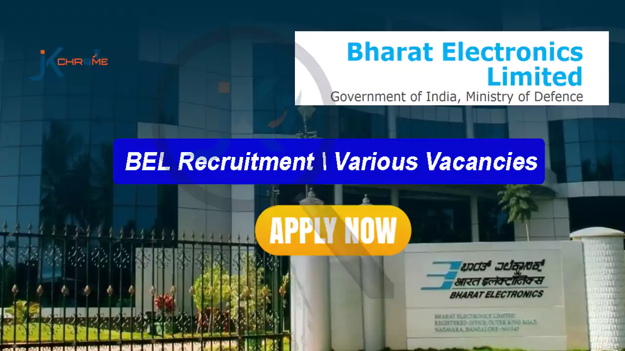 BEL Recruitment 2023: Apply for Project Engineer Posts