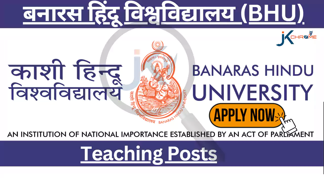 Banaras Hindu University (BHU) Teaching Posts Recruitment 2024: Check How to Apply Online